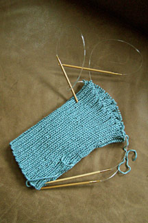 Knitting Tips: How to Join Sweater Pieces to Knit in the Round with Two Circular Needles I