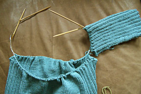 Knitting Tips: How to Join Sweater Pieces to Knit in the Round with Two Circular Needles II