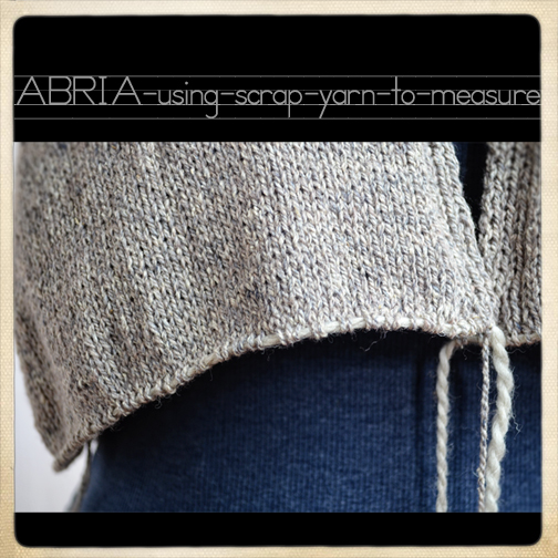 Knitting Tips: How to Measure a Sweater Using Scrap Yarn